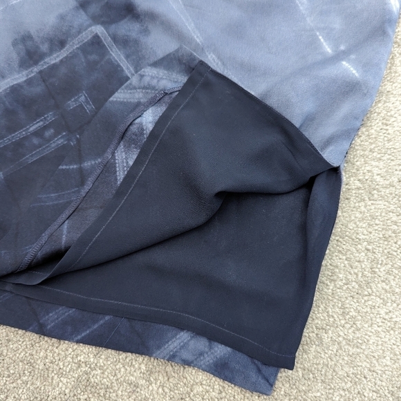 ANNE Klein abstract print sleeveless silk dress size 8 - Picture 13 of 13